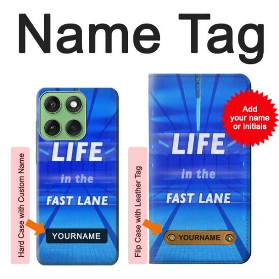 S3136 Life in the Fast Lane Swimming Pool Case For Motorola Edge 60